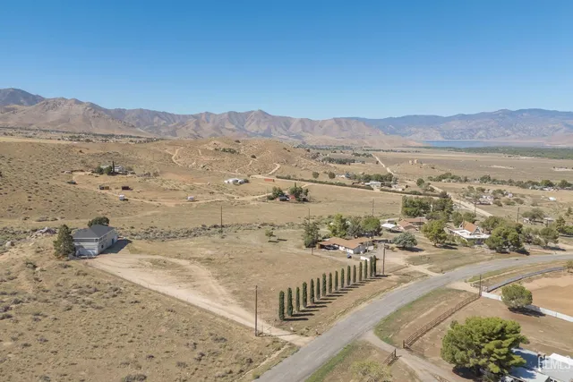 a view of city and mountain