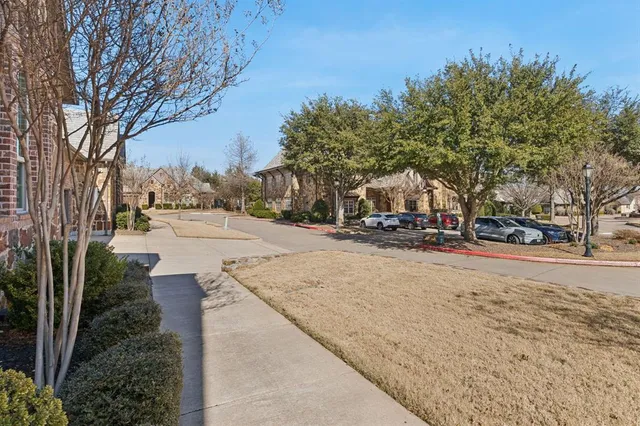 a view of road with trees