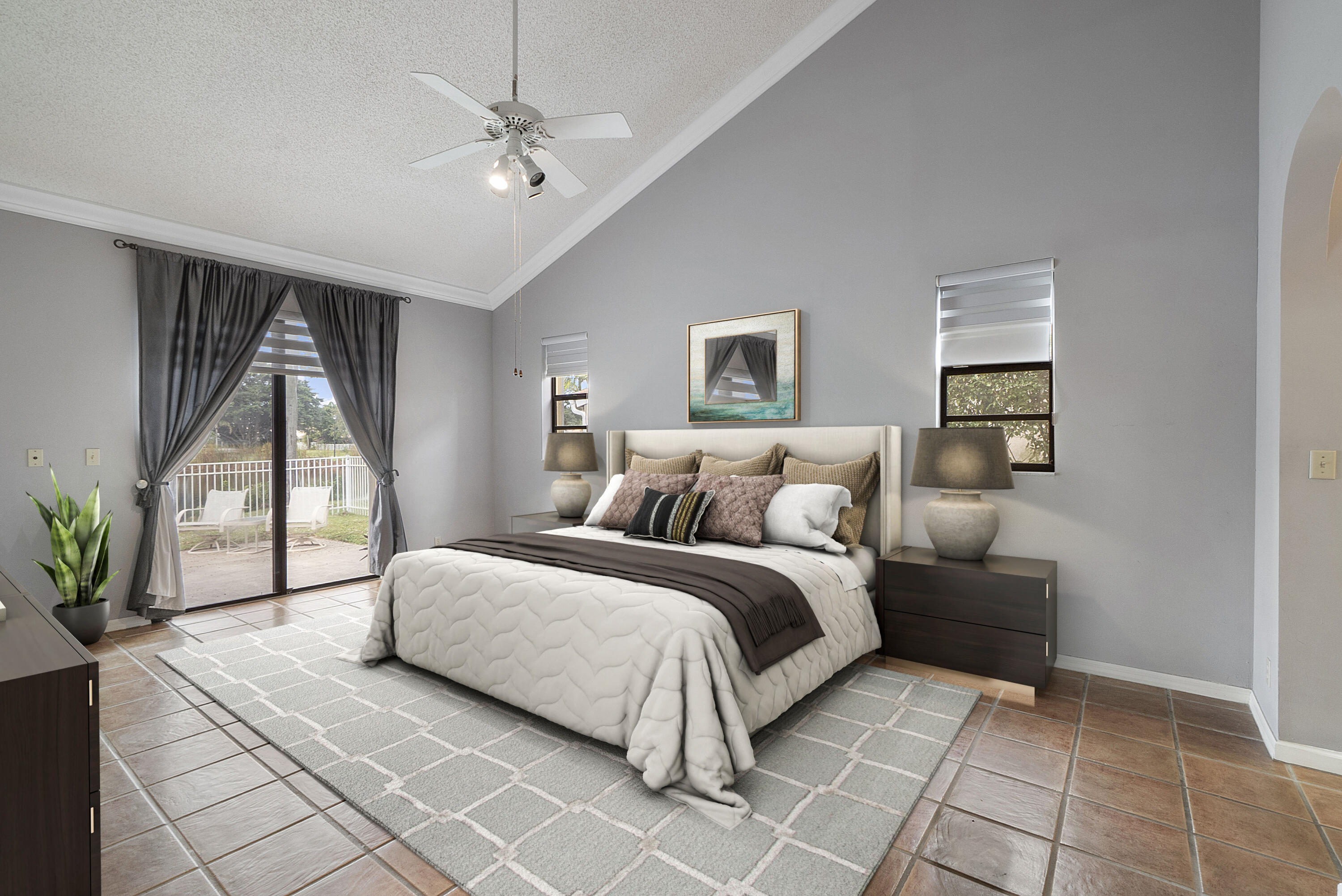 8712 Vía Reale Boca Raton, FL 33496 - Photo 8 of 32 Virtually staged master bedroom