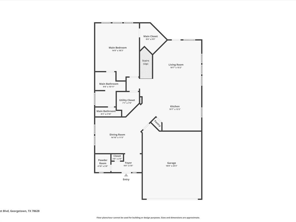 736 Bonnet Boulevard Georgetown, TX 78628 - Photo 26 of 27 a picture of floor plan