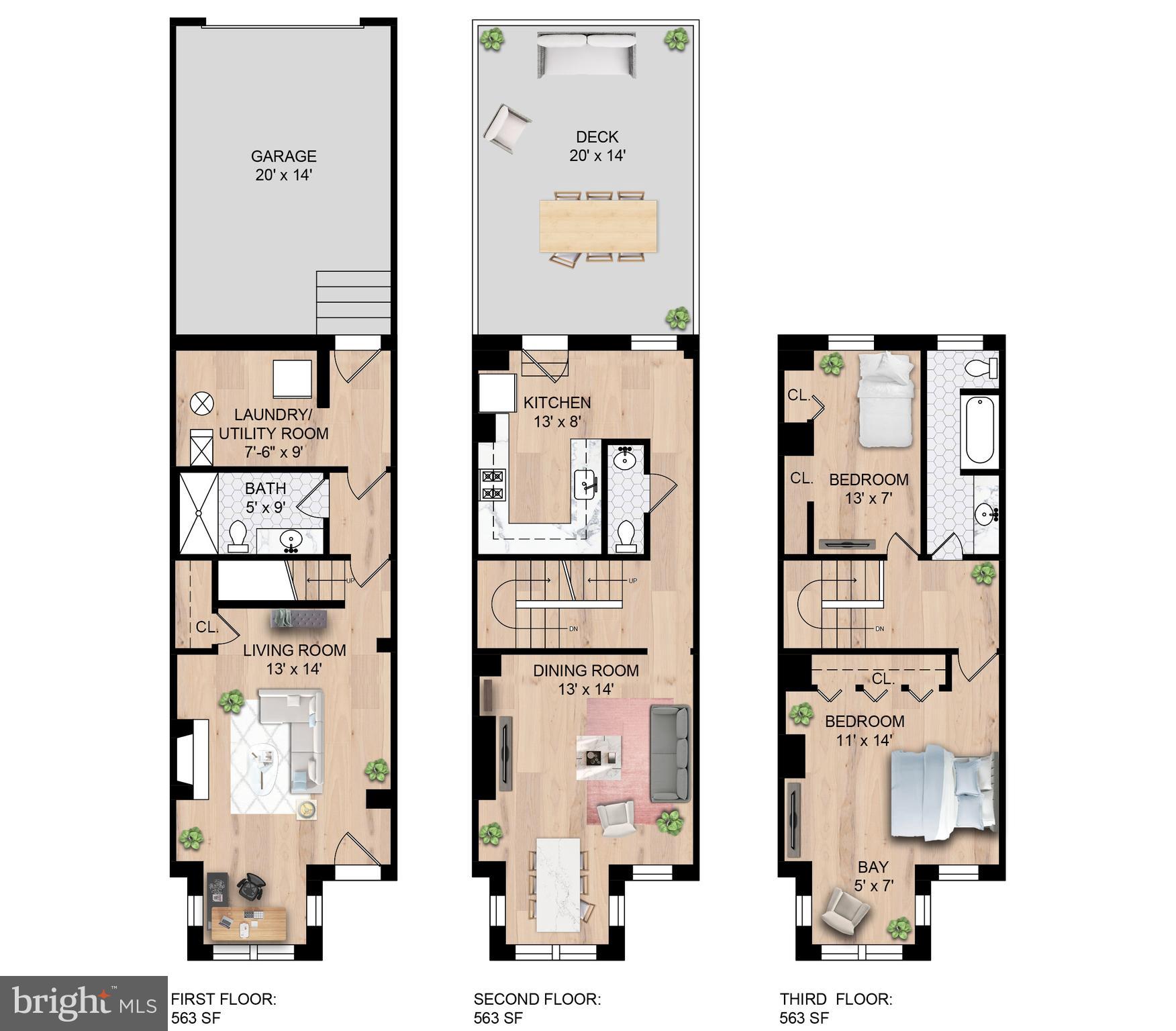 517 F Street Northeast Washington, DC 20002 - Photo 42 of 42 Floor Plan