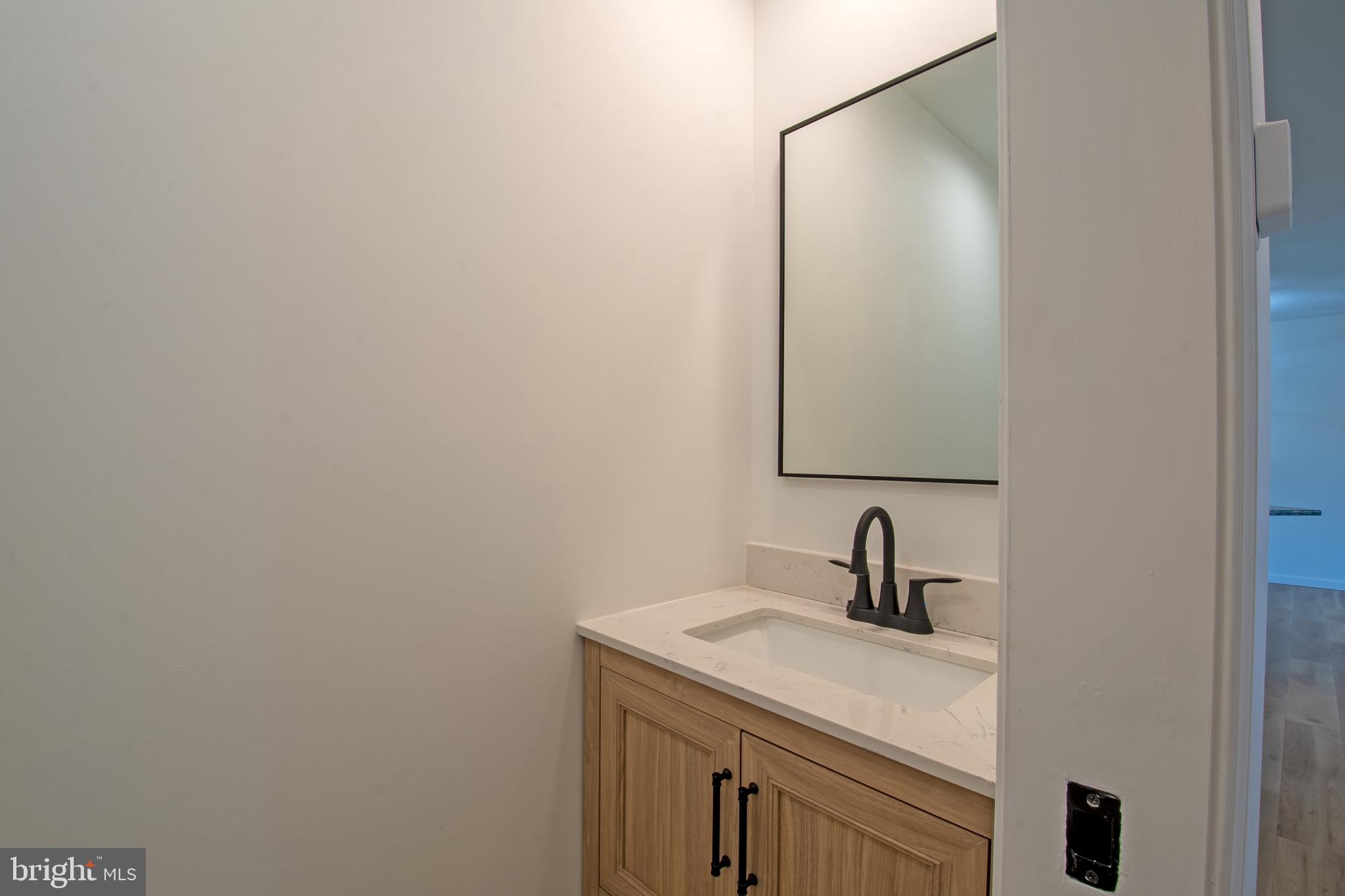 26854 Broadkill Road Milton, DE 19968 - Photo 45 of 56 a bathroom with a sink and mirror