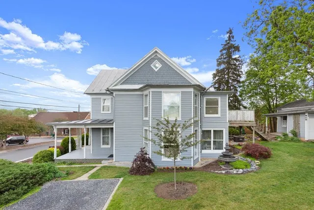 a view of front door and porch of the house