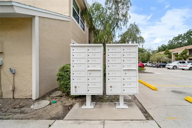 a view of the pathway and building