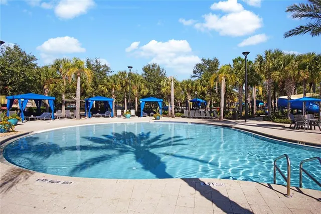 a view of outdoor space yard and swimming pool