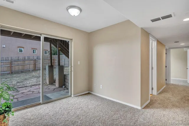 a view of an empty room