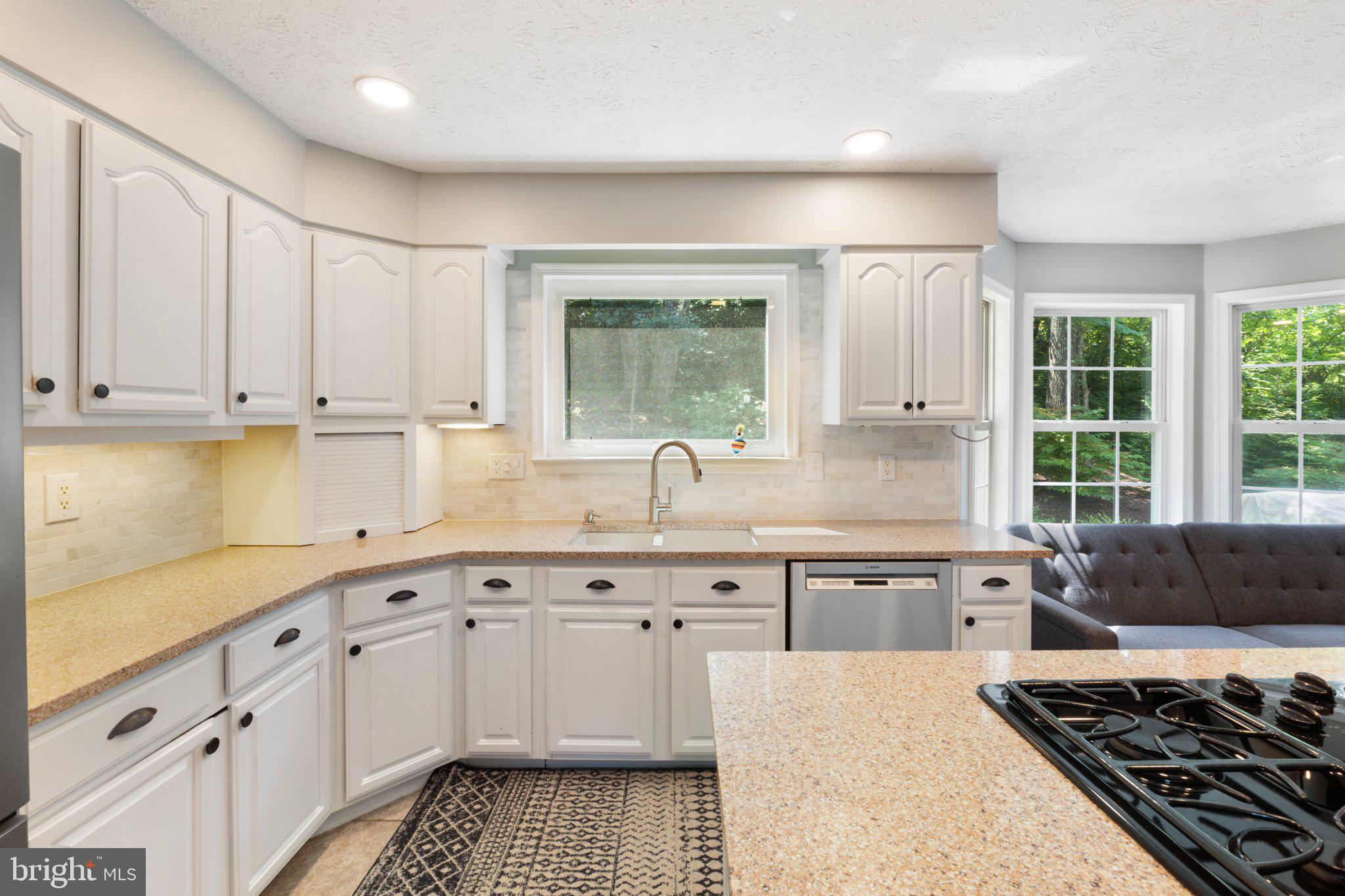 225 Cotton Ridge Road Winchester, VA 22603 - Photo 16 of 59 Kitchen with white cabinetry & granite counters