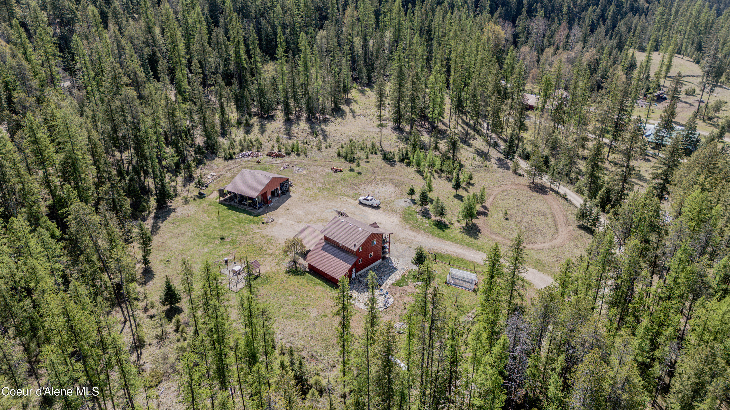 1202 Porkchop Road Moyie Springs, ID 83845 - Photo 13 of 50 Aerial South