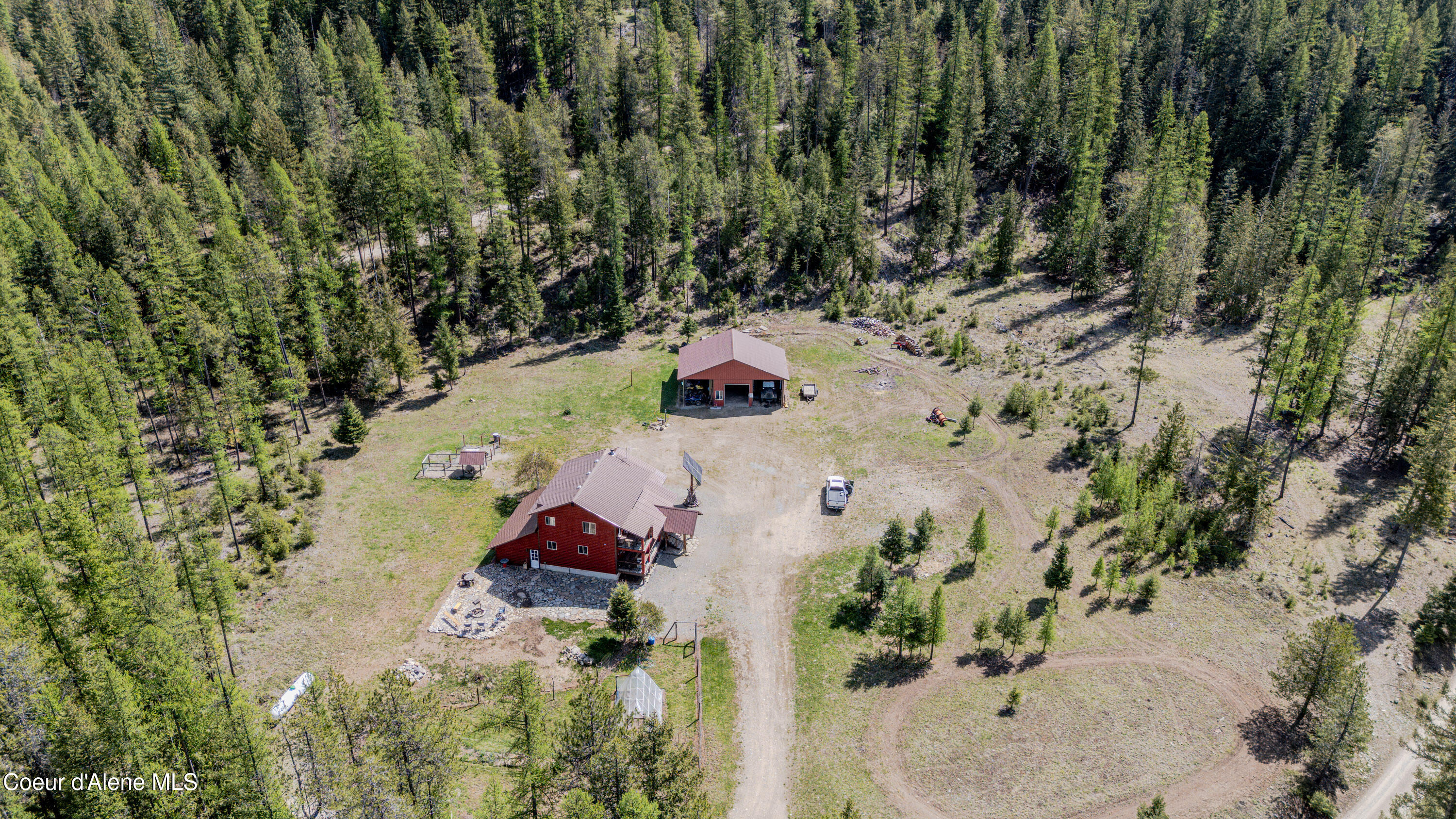 1202 Porkchop Road Moyie Springs, ID 83845 - Photo 14 of 50 Aerial East
