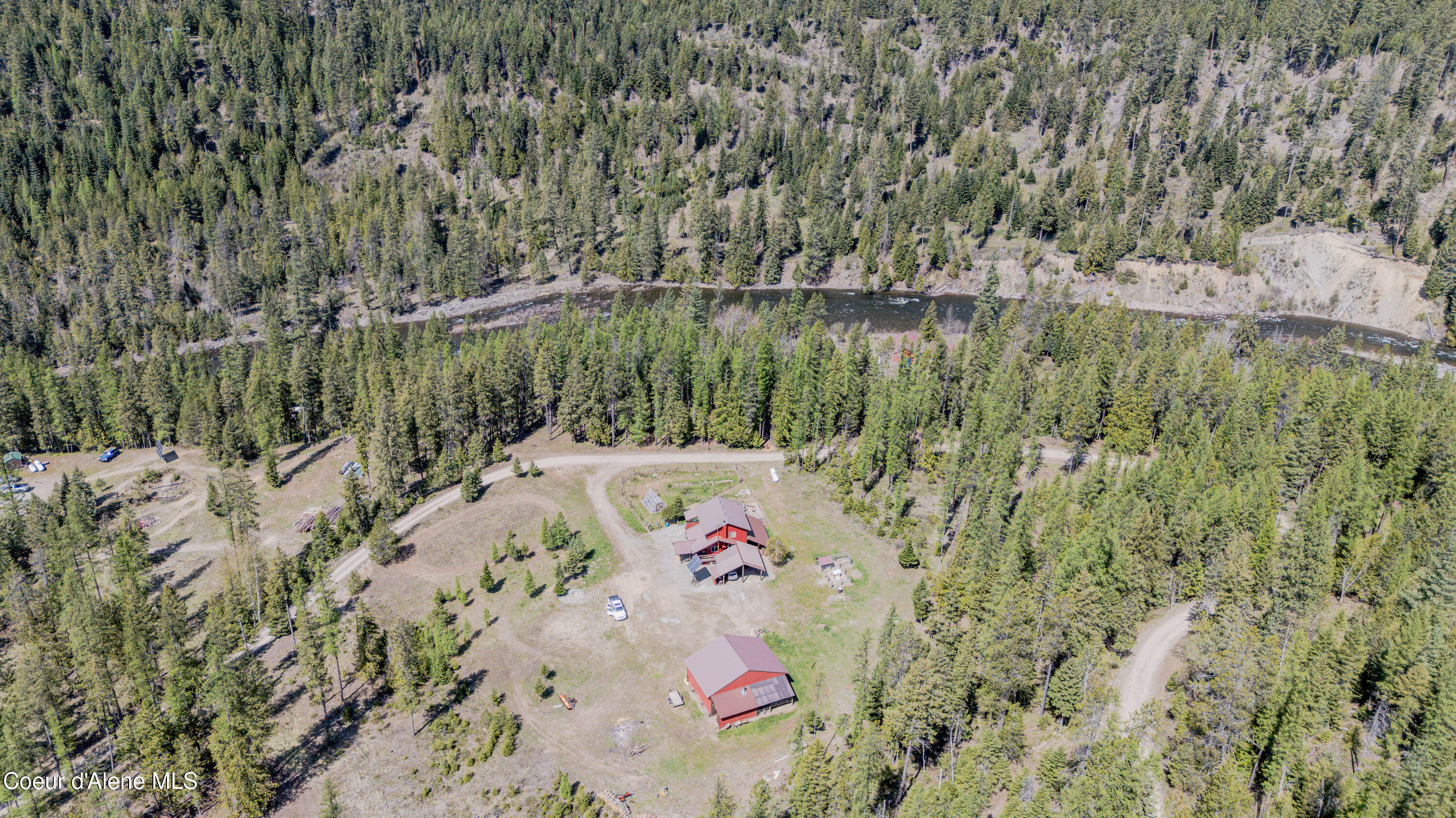 1202 Porkchop Road Moyie Springs, ID 83845 - Photo 15 of 50 Aerial West