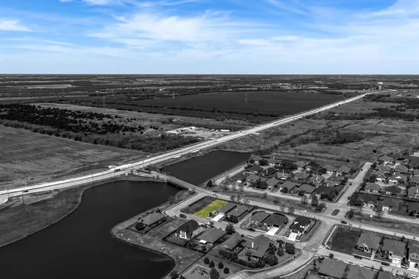 an aerial view of a city