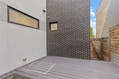 a view of a brick wall