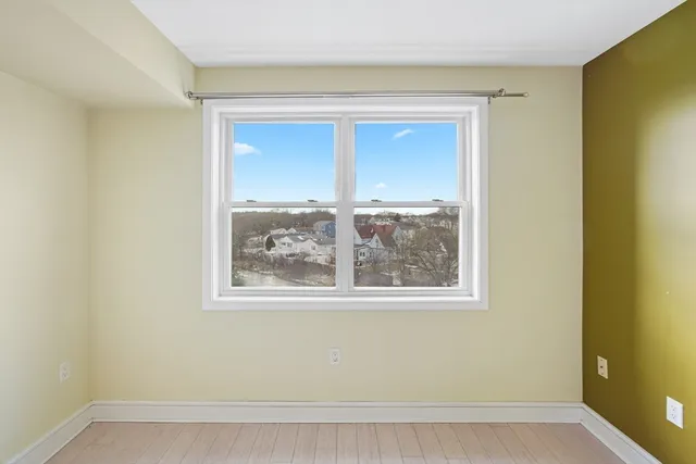 a view of a window in a room