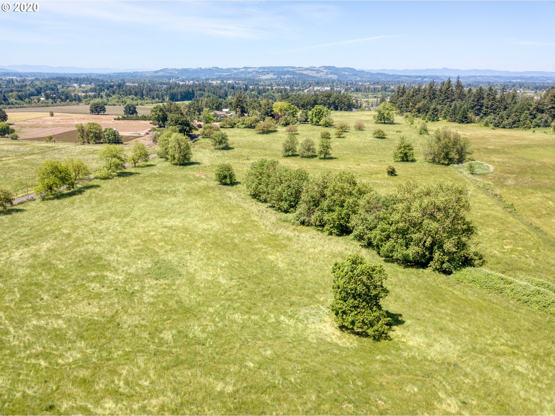 30575 Northeast Fernwood Road Newberg, OR 97132 - Photo 20 of 20 an aerial view of residential houses with outdoor space and trees