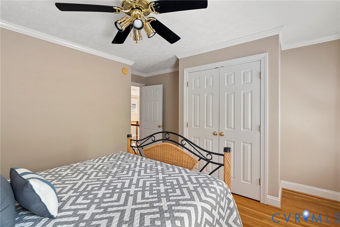 5213 Clipper Cove Road Midlothian, VA 23112 - Photo 28 of 73 This room features a ceiling fan with a brass fixt