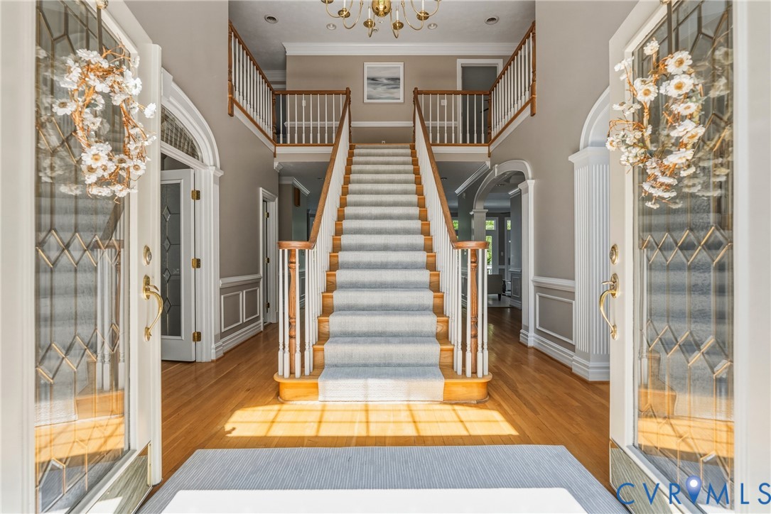 5213 Clipper Cove Road Midlothian, VA 23112 - Photo 6 of 73 The property features a grand entry with hardwood