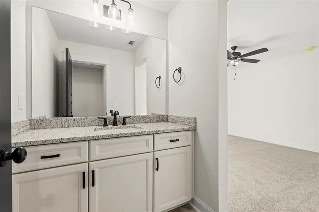 a view of an empty room