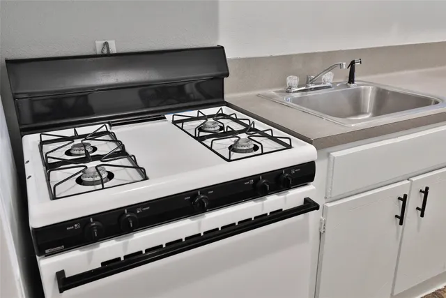 a close view of stove top oven