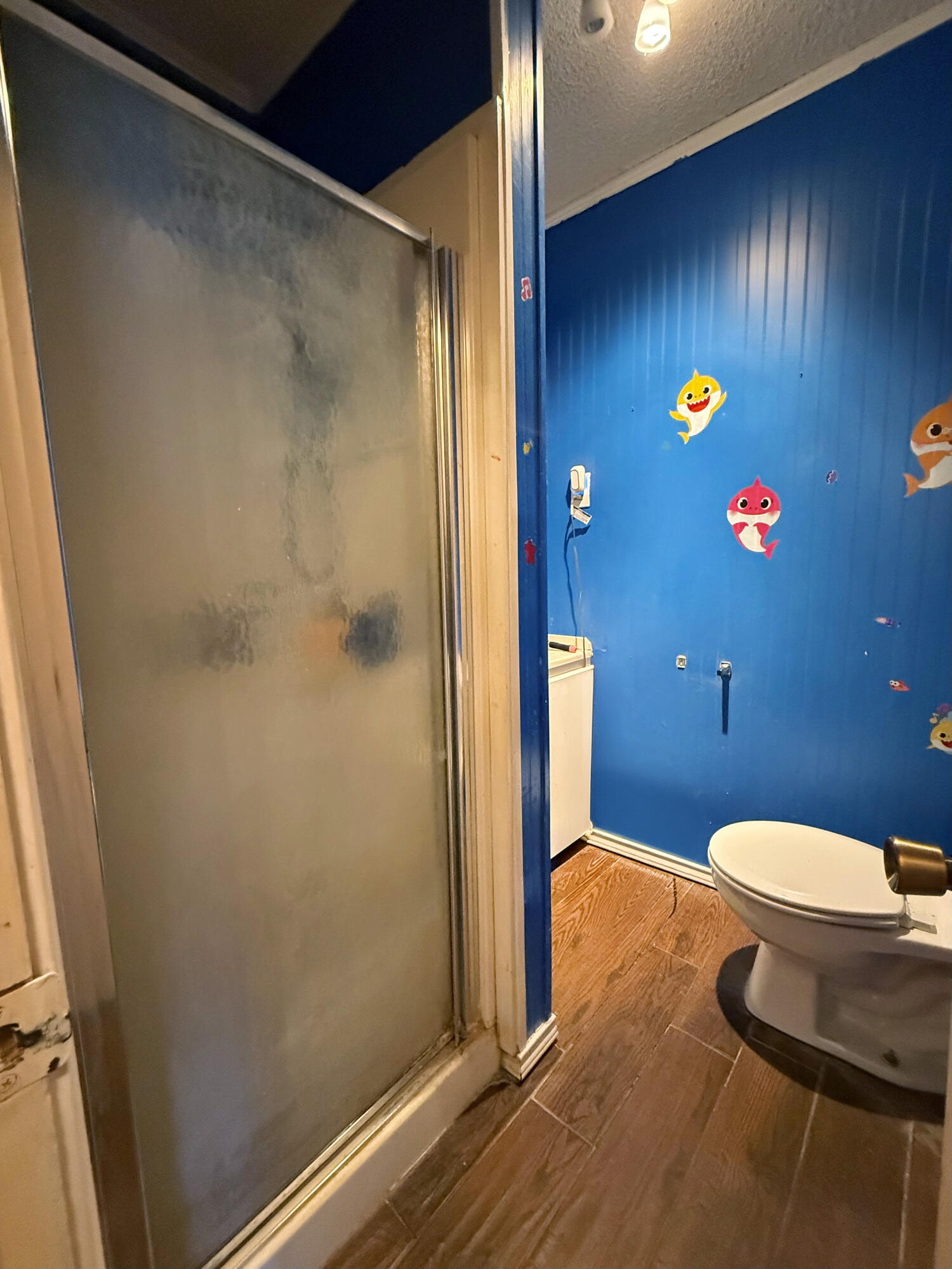 114 North Ave O Post, TX 79356 - Photo 24 of 39 a bathroom with a toilet and a shower