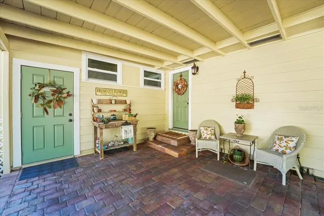 a room with furniture and a window