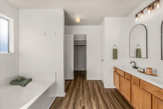 a picture of a bench in front of a door