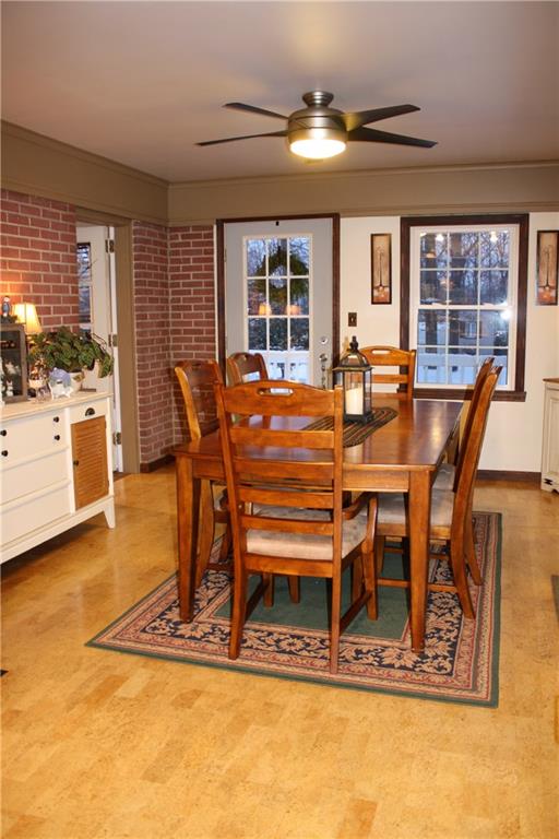 125 Weckerly Road Butler, PA 16002 - Photo 10 of 23 Diningroom with accent brick wall