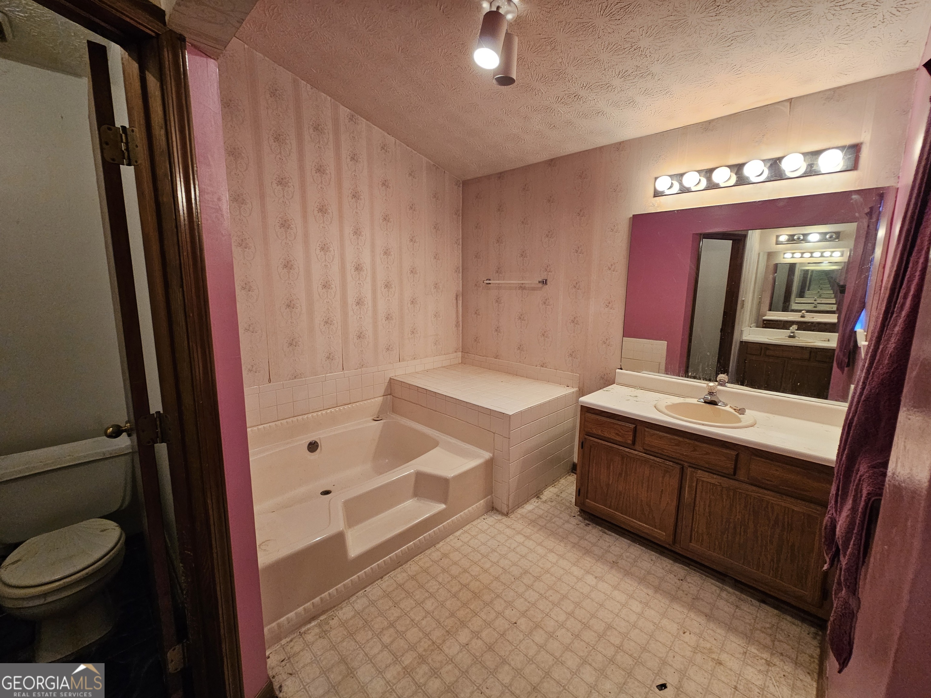 1596 Bonanza Church Road Jonesboro, GA 30236 - Photo 16 of 30 a bathroom with a sink a toilet and shower