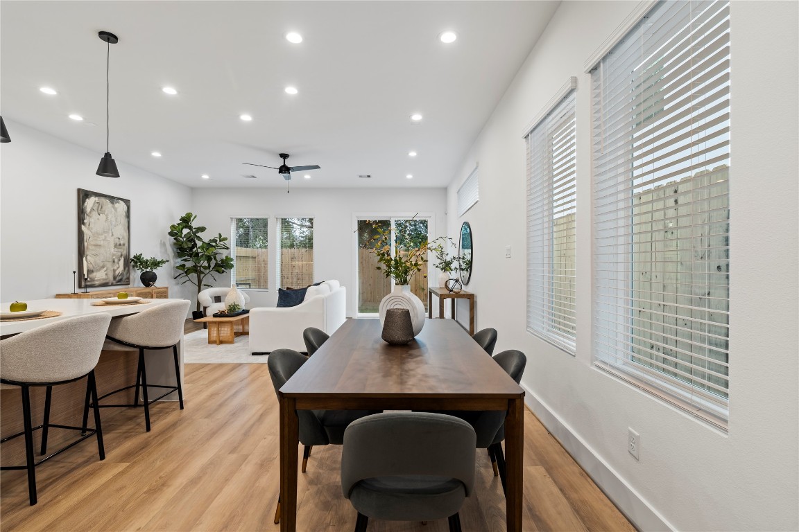 2706 Fox Street Houston, TX 77003 - Photo 6 of 39 a view of a dining room with furniture and wooden floor