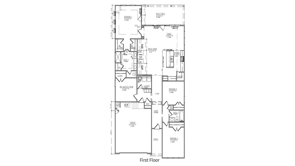 112 Box Girder Road Huger, SC 29450 - Photo 43 of 43 Litchfield Floorplan 7_13_20