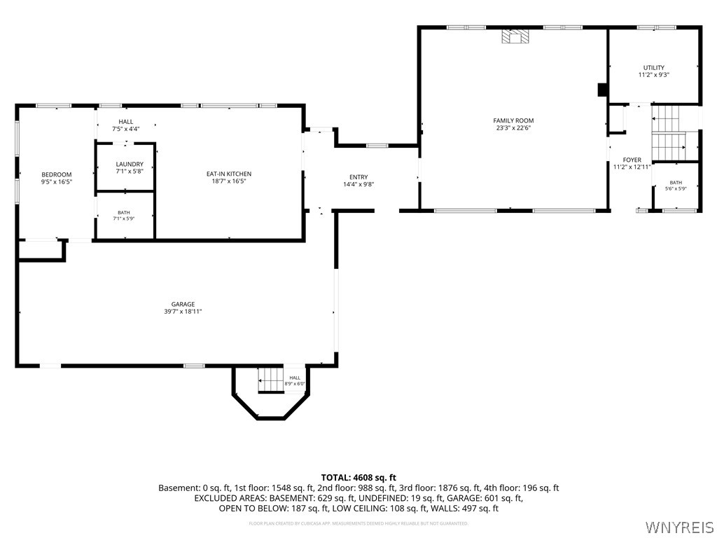 12997 Centerline Road Wales, NY 14139 - Photo 45 of 46 Family room, in-law suite and garage floorplan