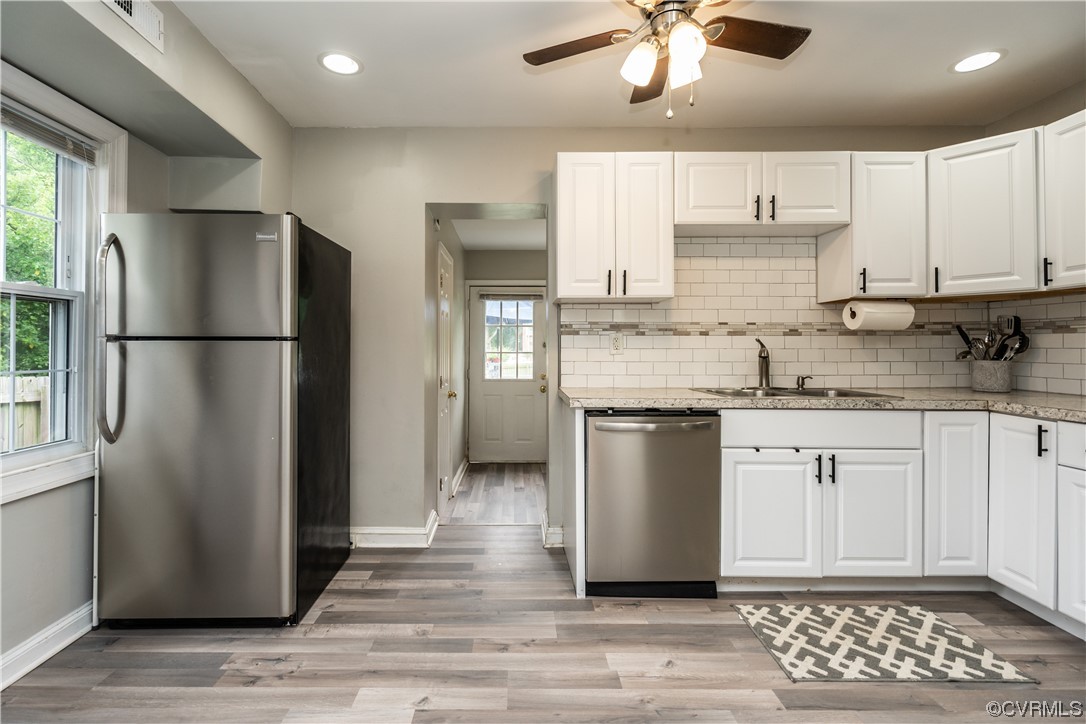 2409 Aberdeen Road North Chesterfield, VA 23237 - Photo 13 of 29 Open Concept Kitchen with Beautiful Vinyl Flooring