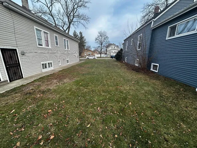 a backyard of a house
