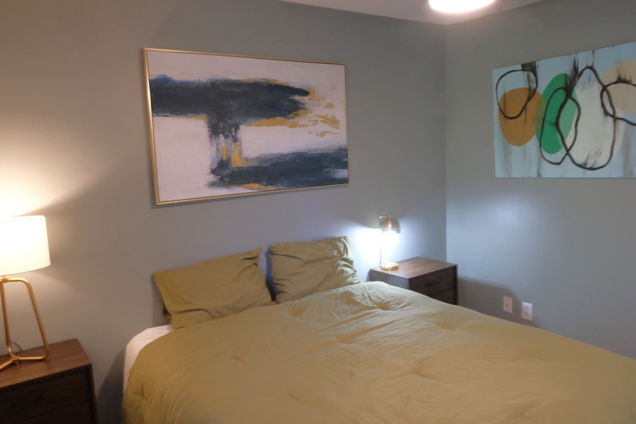 3300 Backridge Road Woodlawn, TN 37191 - Photo 35 of 42 a bedroom with a bed and painting on the wall