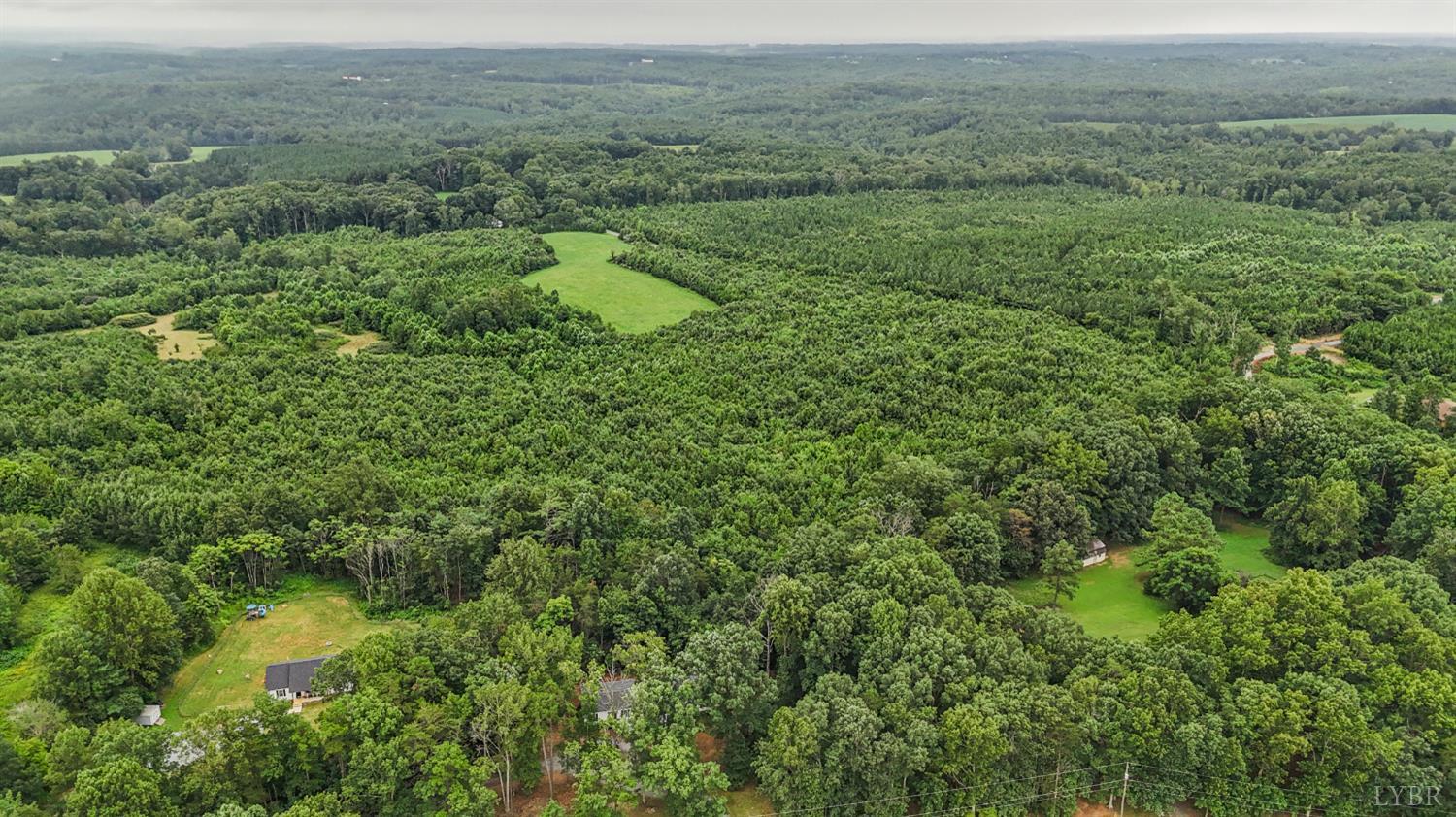 3701 Bethany Road Rustburg, VA 24588 - Photo 55 of 55 a view of a lush green forest with trees and some houses