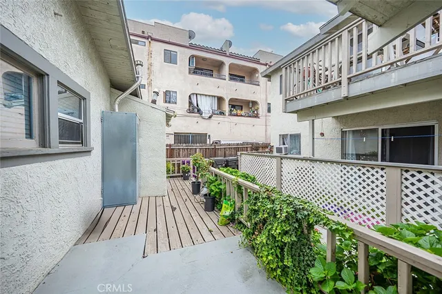 a house view with a garden space