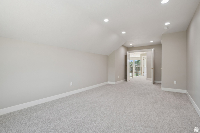 1471 Colbey Loop Santa Clara, UT 84765 - Photo 27 of 45 Spacious bonus room or secondary bedroom featuring recessed ceiling lighting, neutral carpet flooring, and abundant natural light from French doors