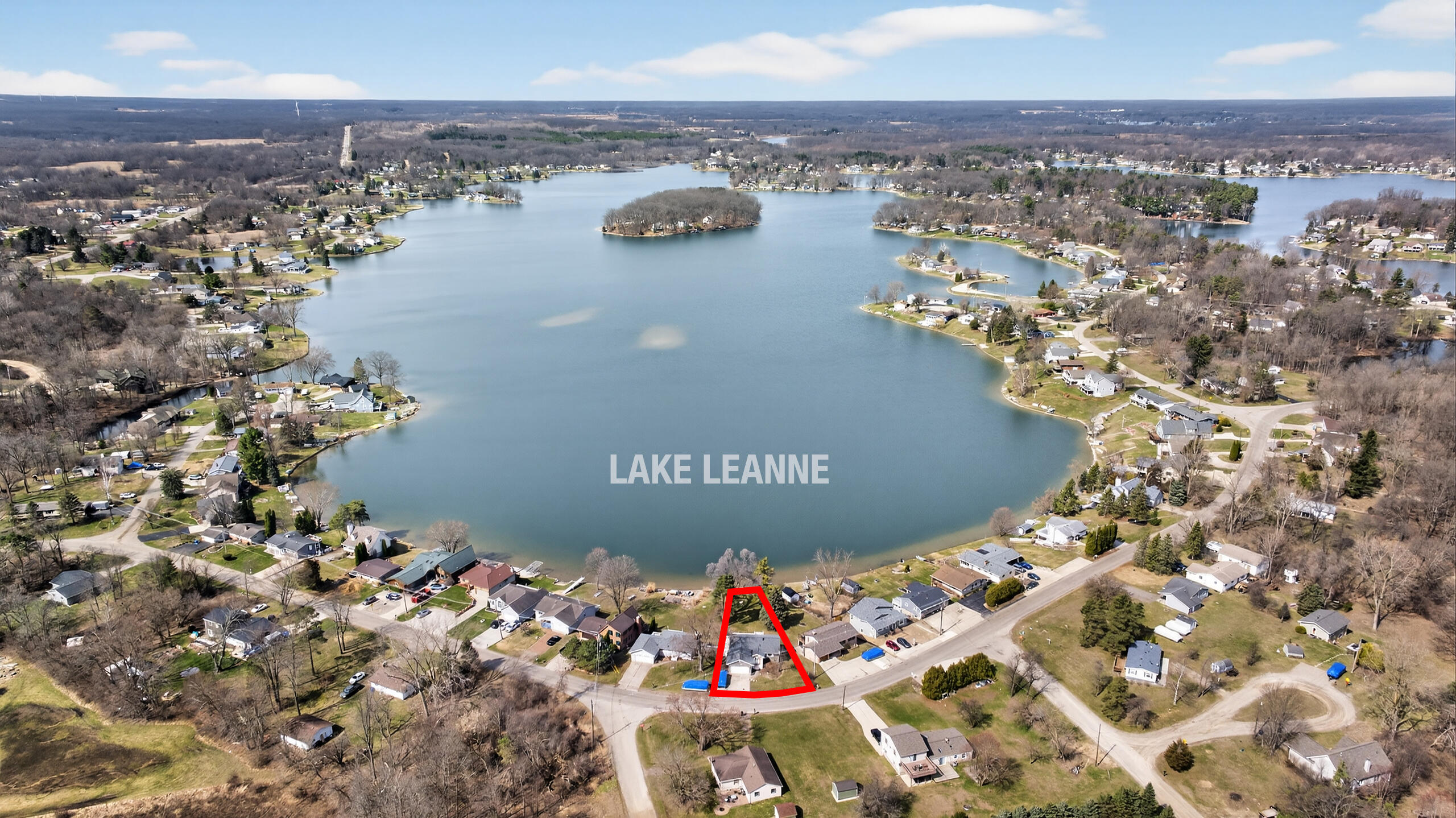 10800 Waldron Road Jerome, MI 49249 - Photo 75 of 83 10800 Waldron Rd (Aerial with Border) -