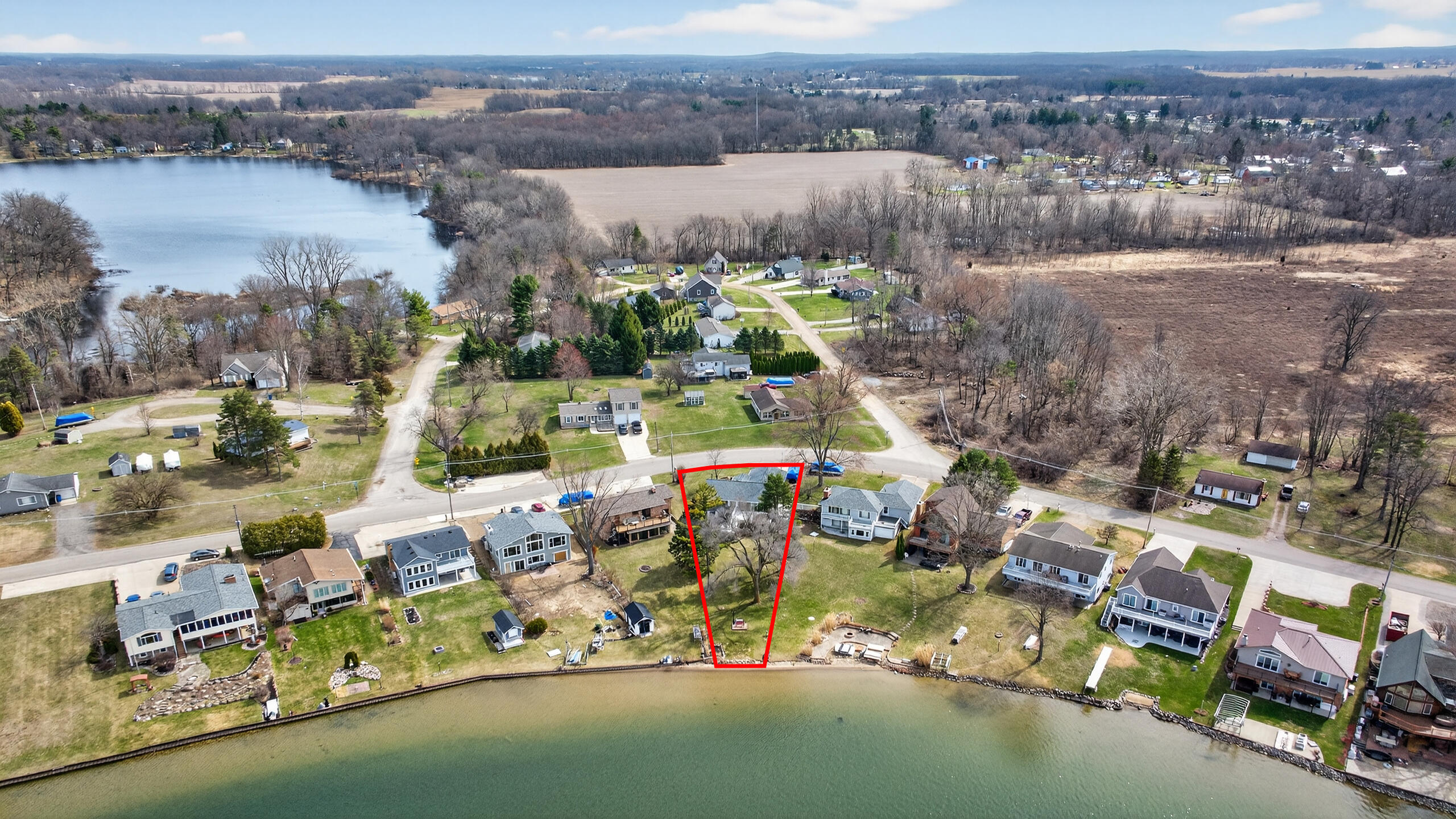 10800 Waldron Road Jerome, MI 49249 - Photo 76 of 83 10800 Waldron Rd (Aerial with Border) -