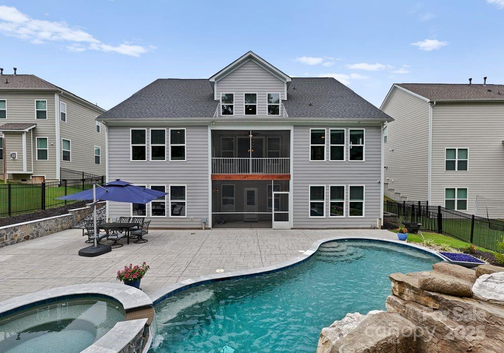 a house view with a garden space