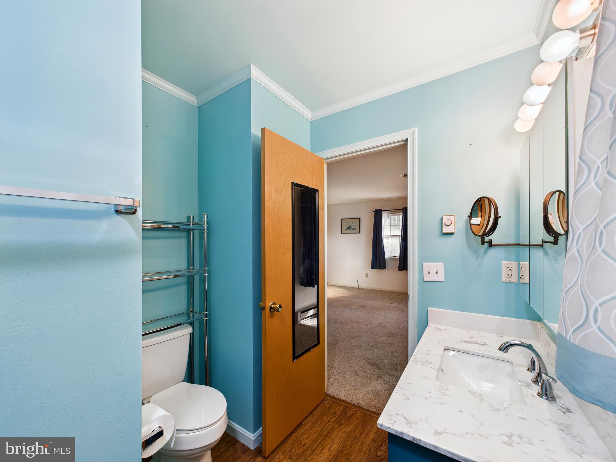 5046 Manokin Road Crisfield, MD 21817 - Photo 28 of 72 a bathroom with a sink a toilet and shower