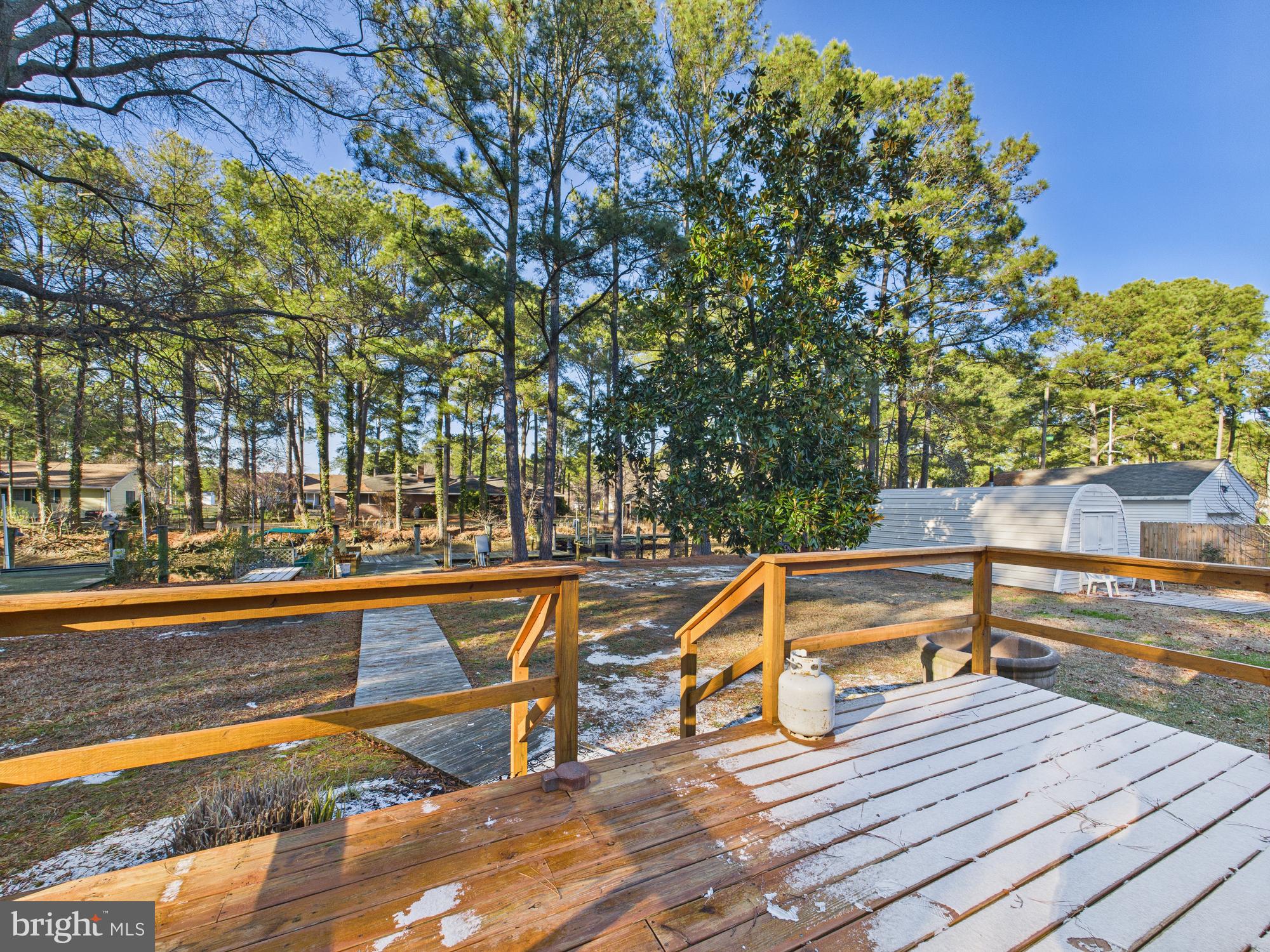 5046 Manokin Road Crisfield, MD 21817 - Photo 46 of 72 Back deck overlooking the canal