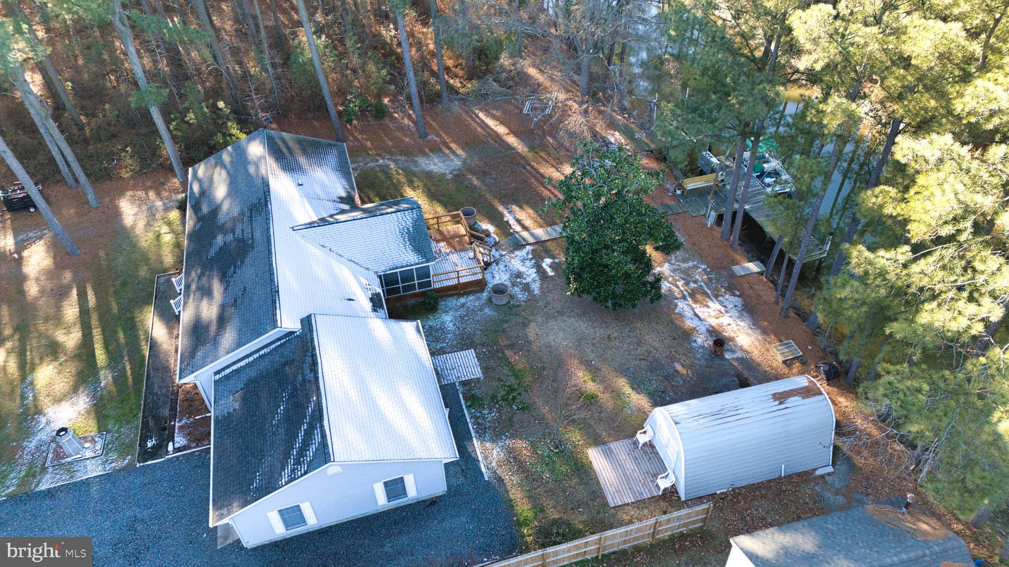 5046 Manokin Road Crisfield, MD 21817 - Photo 62 of 72 an aerial view of house with outdoor space
