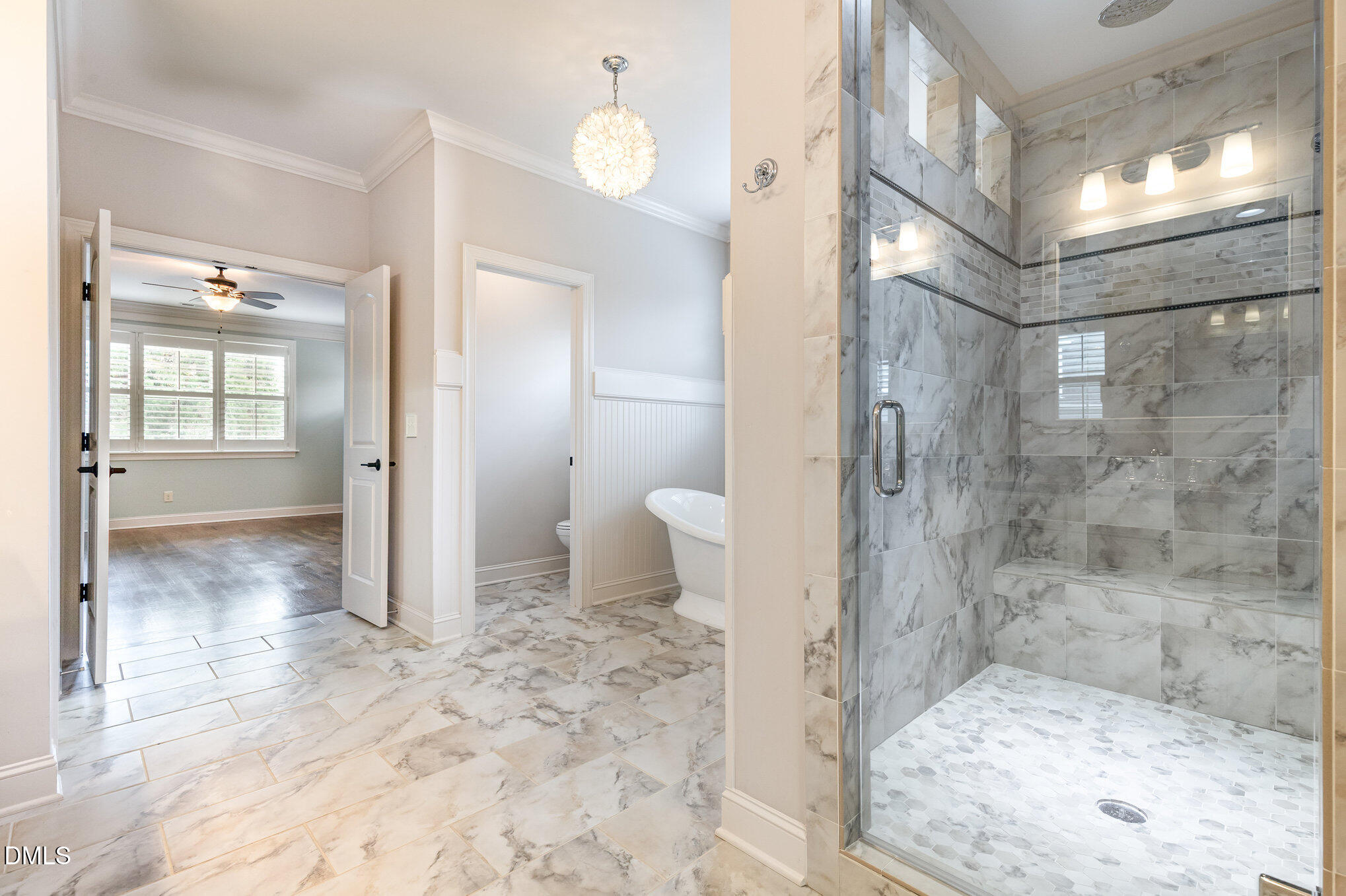 5112 Pomfret Point Raleigh, NC 27612 - Photo 30 of 61 Luxurious Spa Bath - Spa Shower