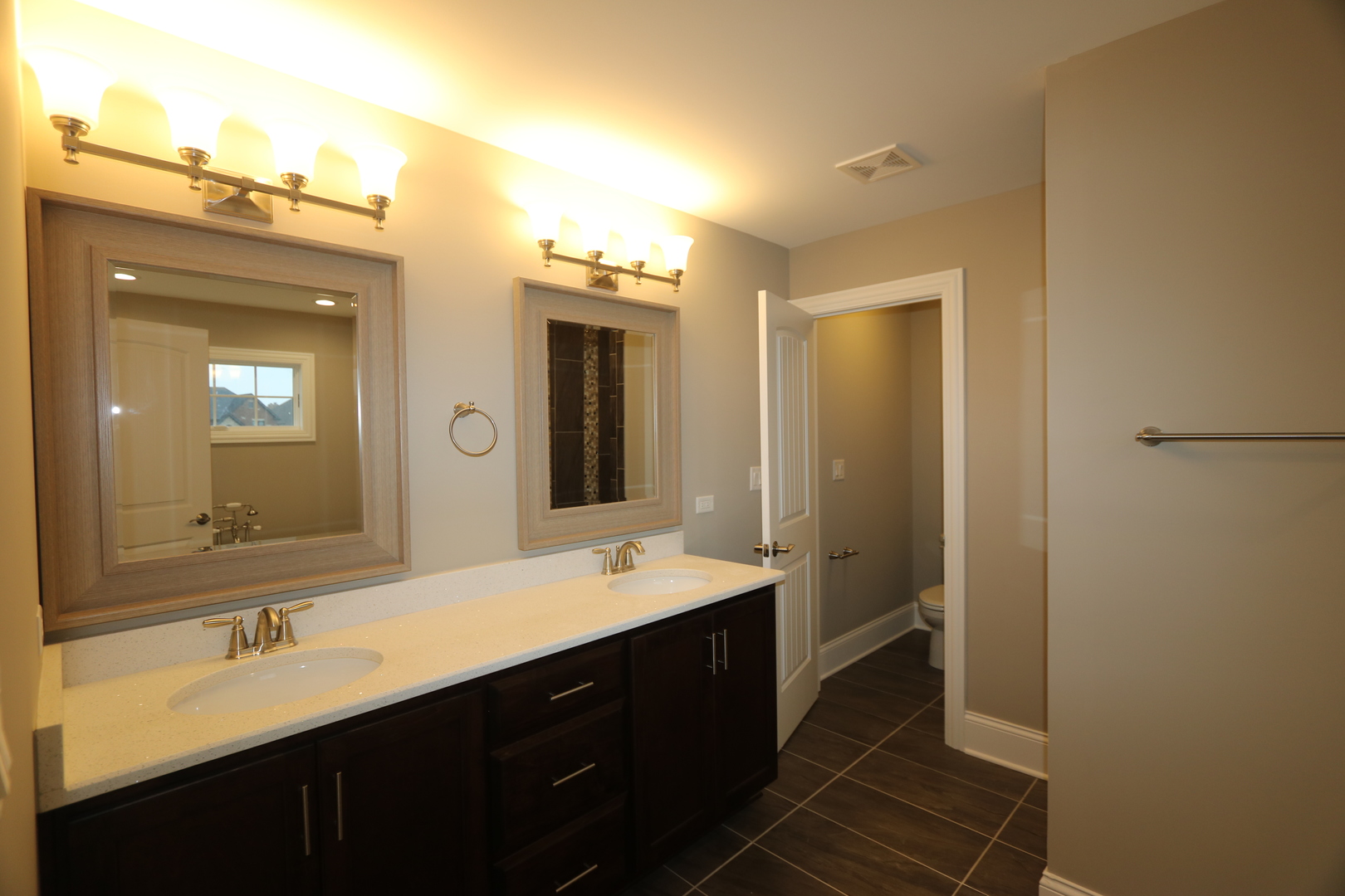 8613 High Stone Way Frankfort, IL 60423 - Photo 20 of 31 a bathroom with a double vanity sink a and mirror