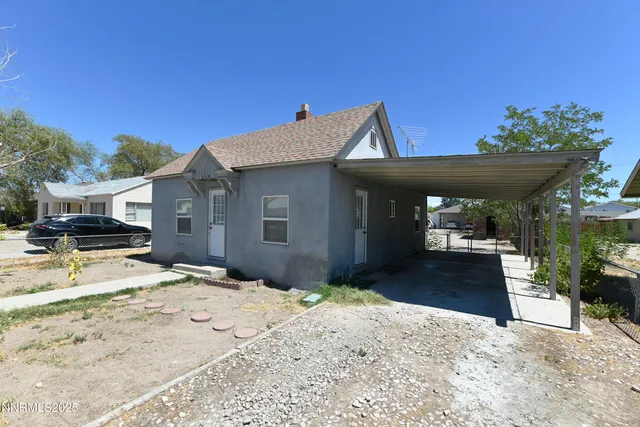 a view of a house with a patio