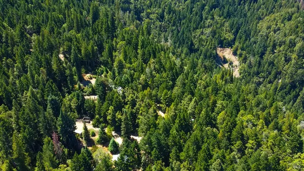 a bird view of a house