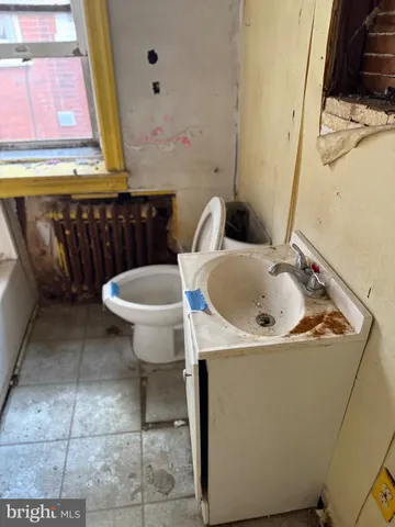 a view of a room with a mirror