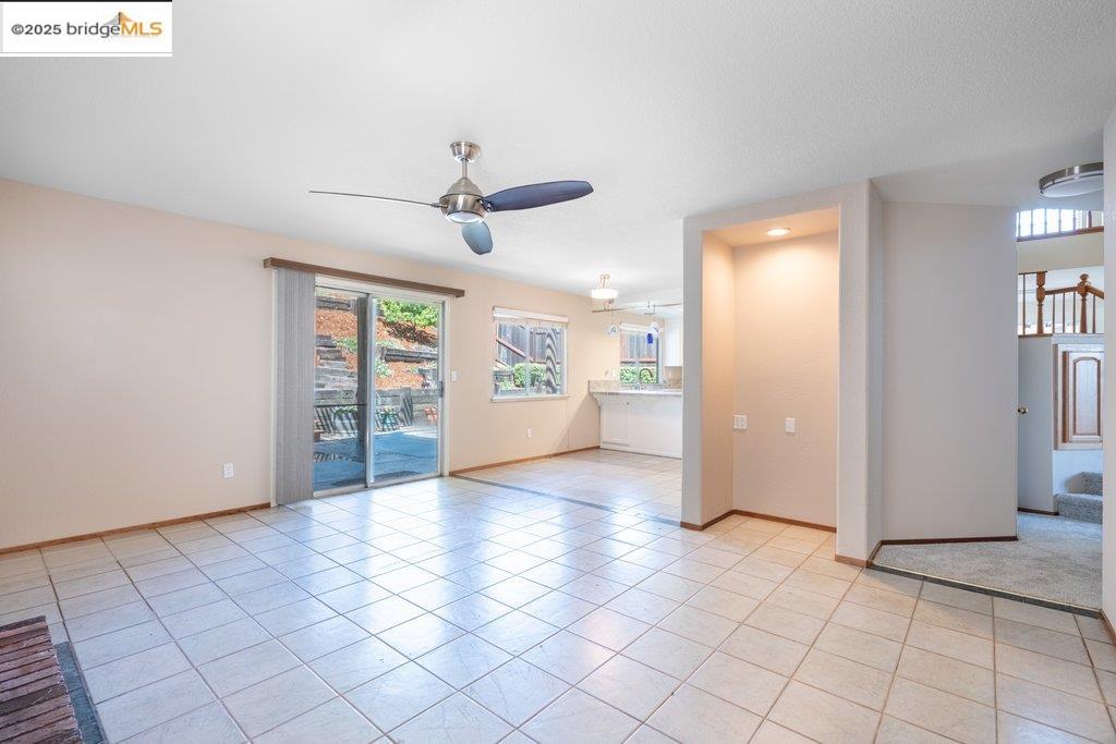1003 Linda Vista Way Rio Vista, CA 94571 - Photo 22 of 60 Empty room featuring light tile patterned floors and ceiling fan