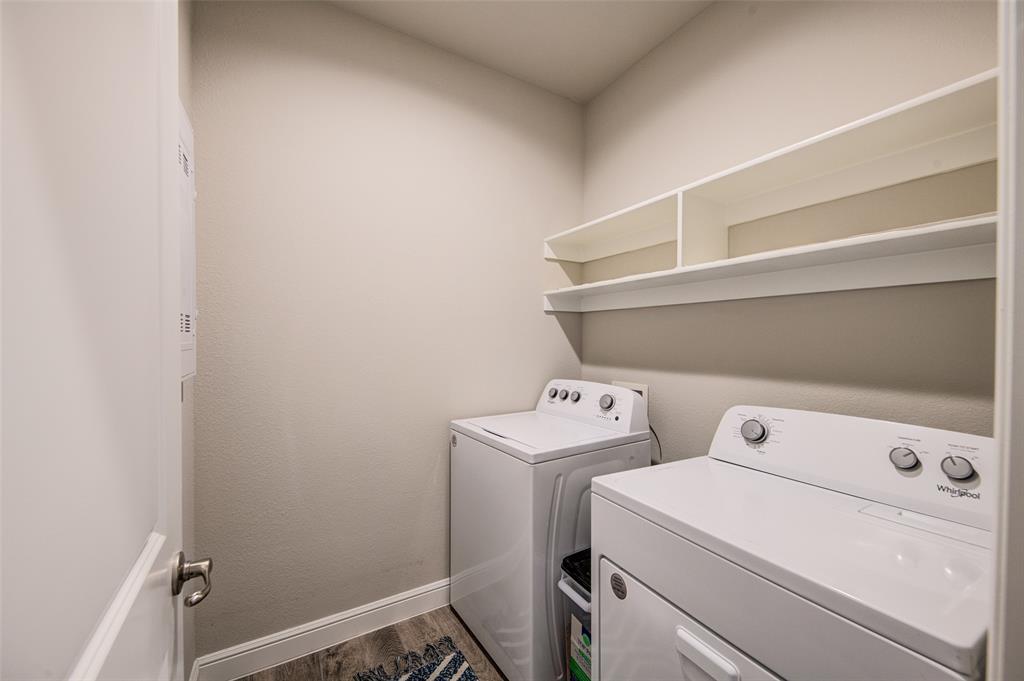145 Hawksbill Lane Rhome, TX 76078 - Photo 16 of 23 a utility room with dryer and washer