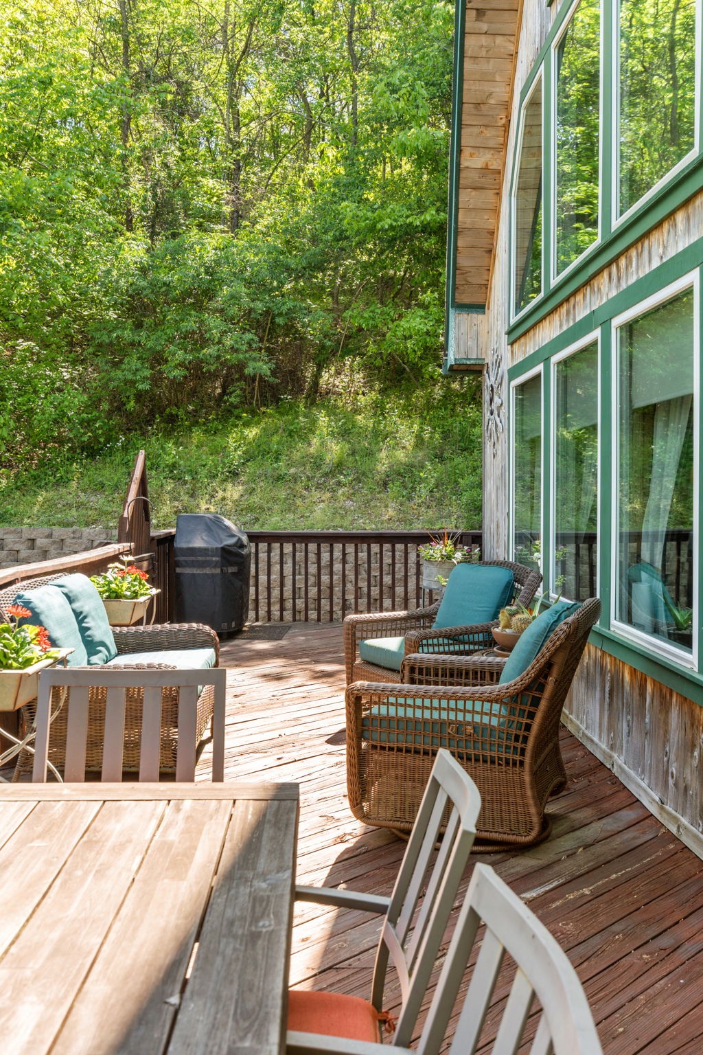 3779 Raleigh-Elam Road Santa Fe, TN 38482 - Photo 50 of 63 a view of a patio with table and chairs and wooden floor